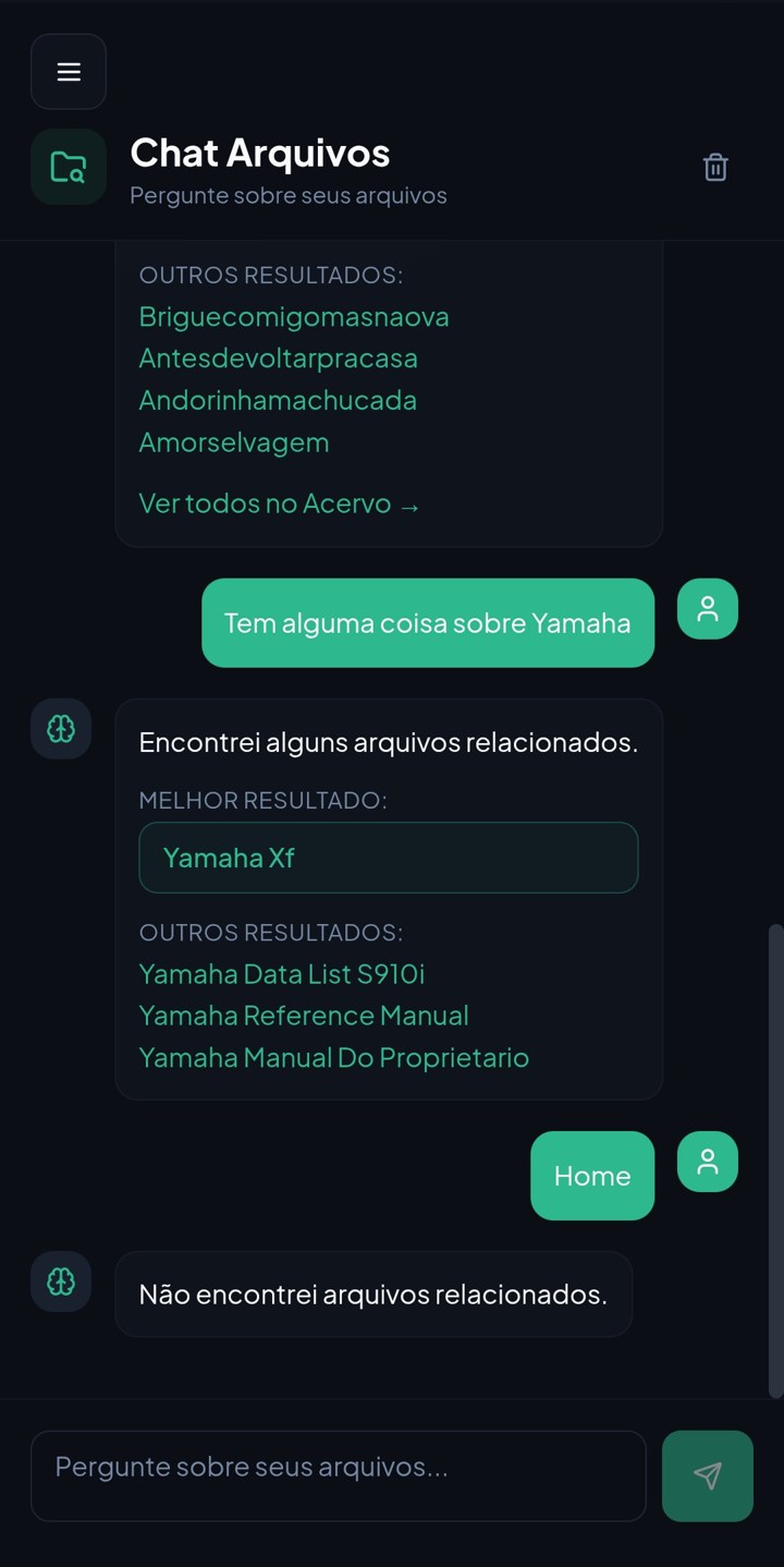 Chat de Arquivos do Find2Go no celular